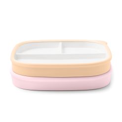 Clean Start Toddler Ceramic Divided Breakfast Plate - 2 Pack
